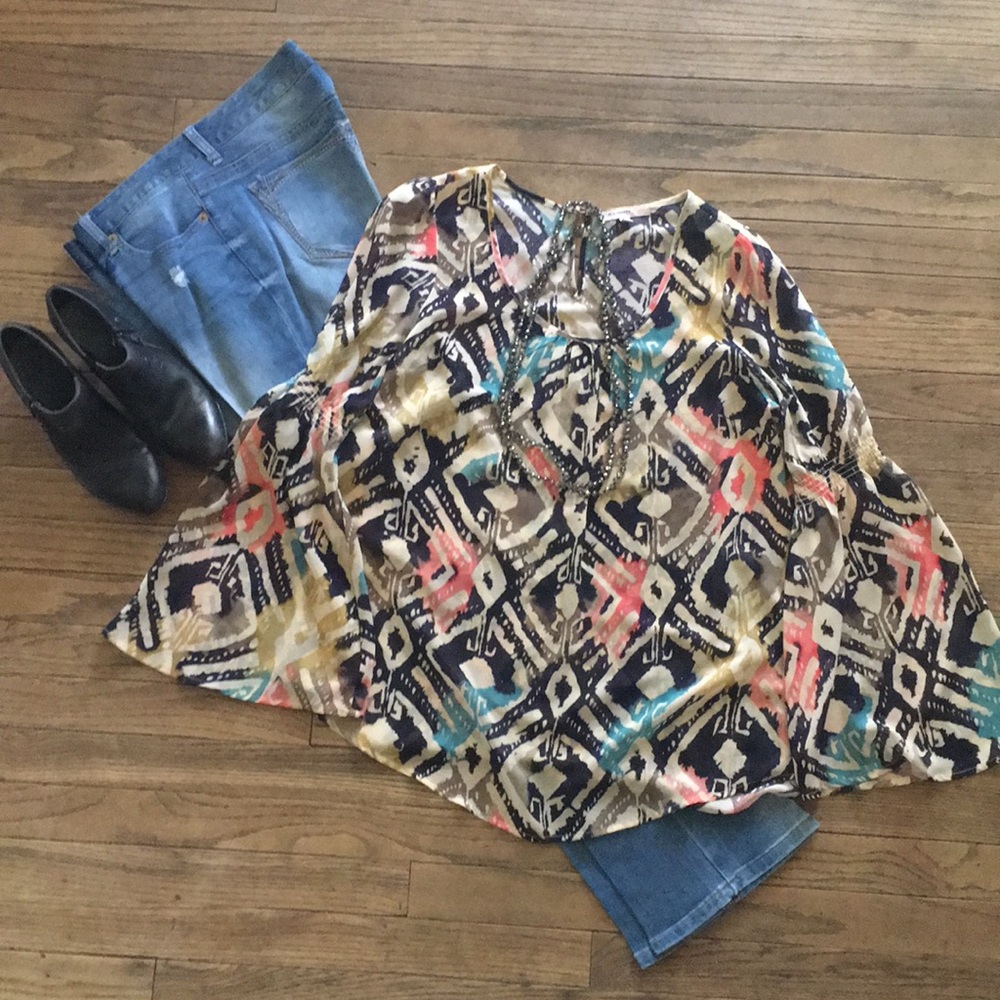 Blu Pepper sheer top!